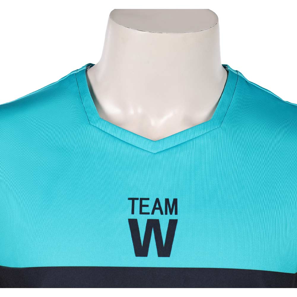 Cosplay Costume Junichi Wanima Blue Lock Live Action(2026) Film Cosplay Team W Uniforme Vert Homme