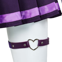 Cosplay Costume Juno Overwatch Jeu Cosplay Tenue Jaune et Violette Femme