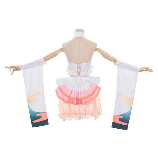 Cosplay Costume Kaguya Cosmic Princess Kaguya(2026) Anime Cosplay Maillot de Bain Blanche et Rose Femme