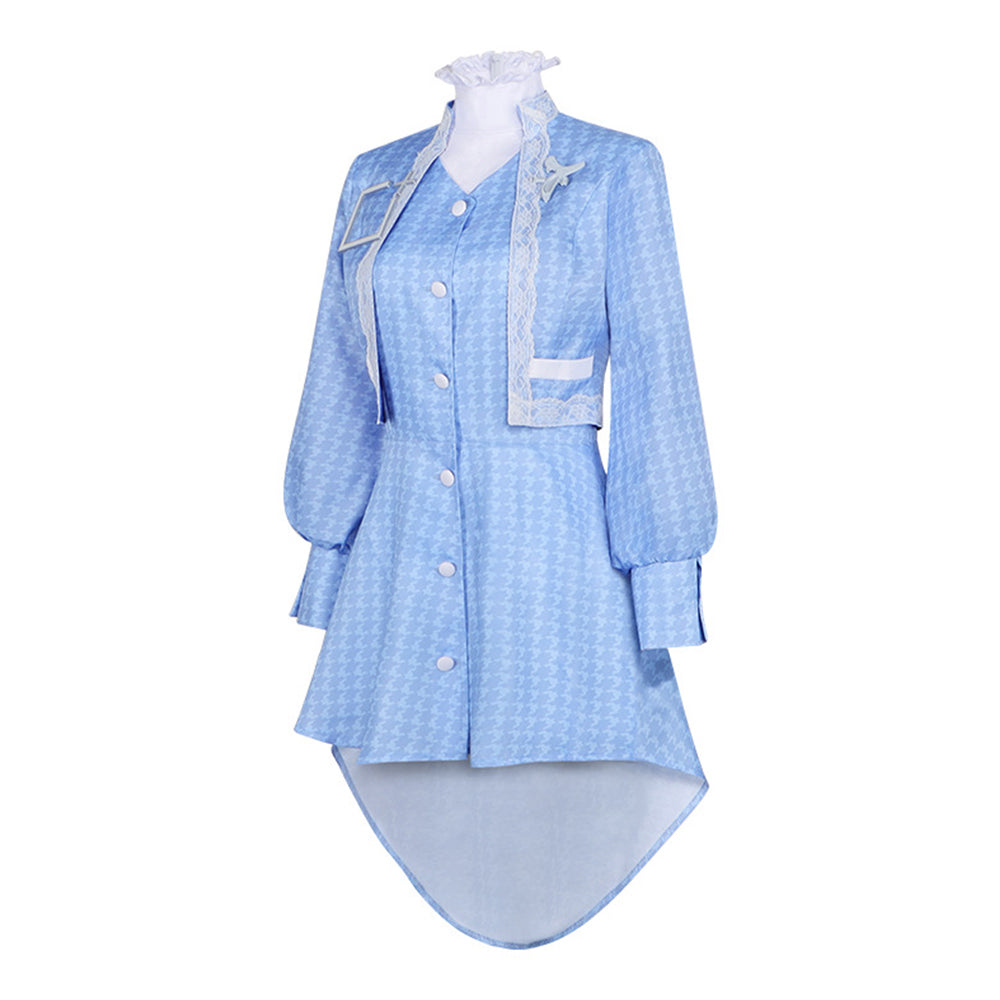 Cosplay Costume Kamisato Ayaka Genshin Impact Jeu Cosplay Tenue Bleue Femme