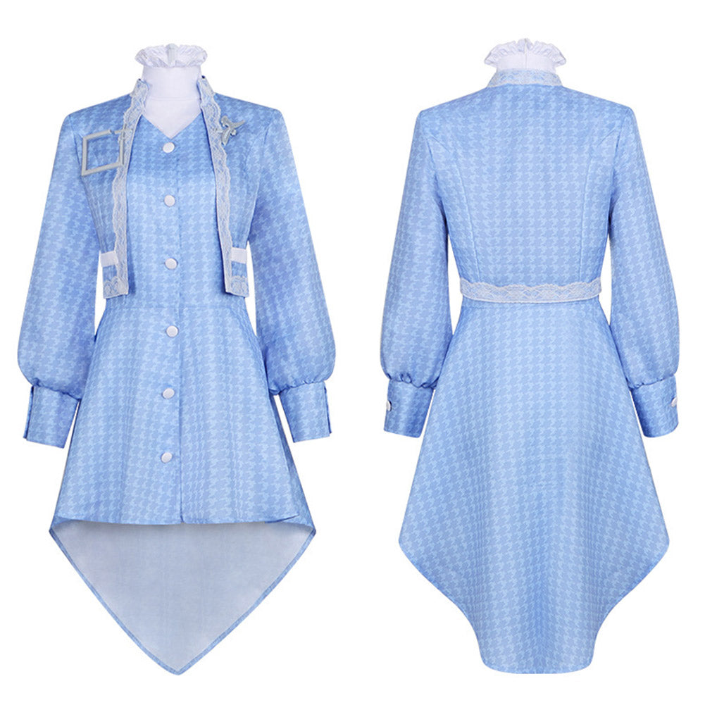 Cosplay Costume Kamisato Ayaka Genshin Impact Jeu Cosplay Tenue Bleue Femme