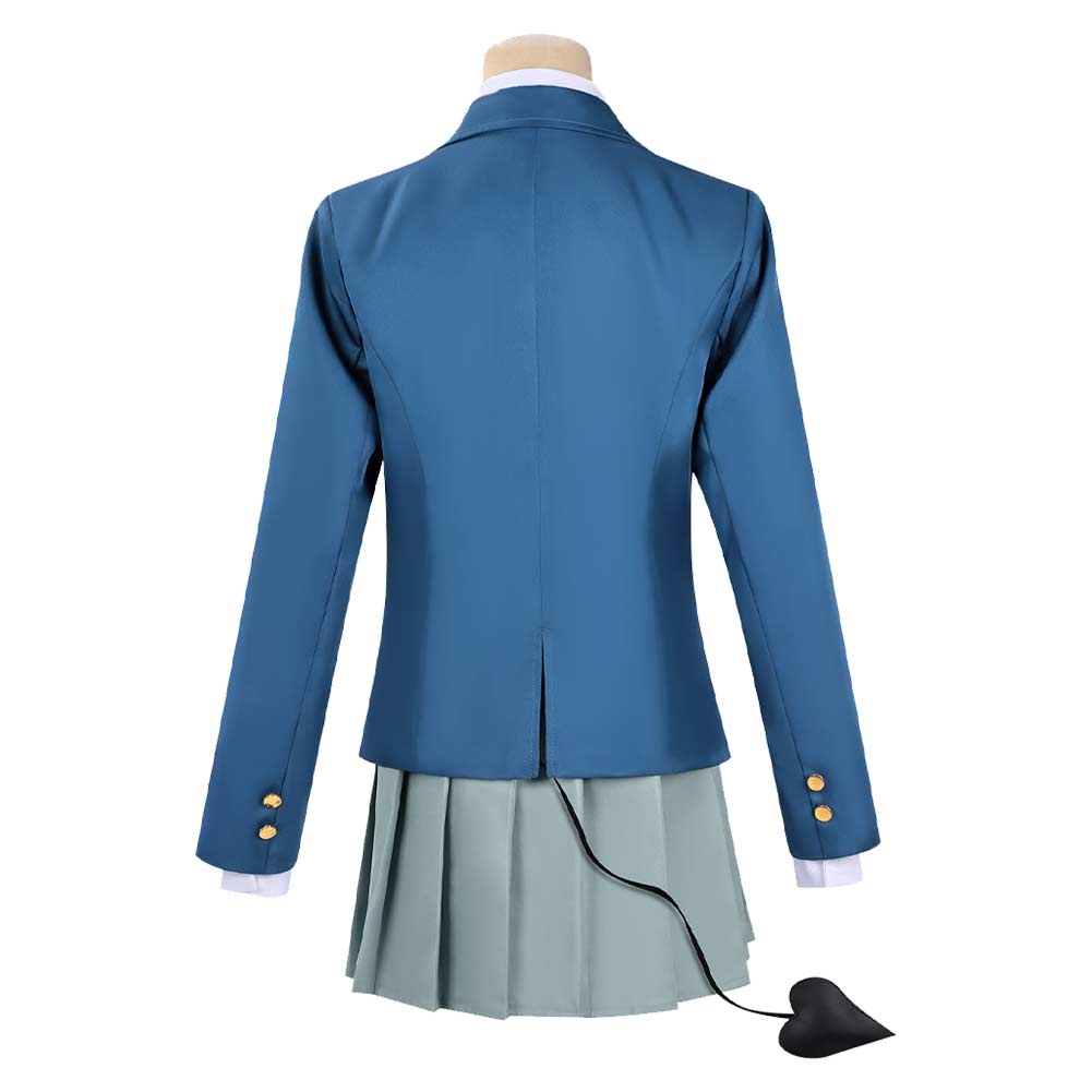 Cosplay Costume Kanan Takakiyo Kanan-sama Is Easy as Hell(2026) Anime Tenue Bleue et Blanche Femme