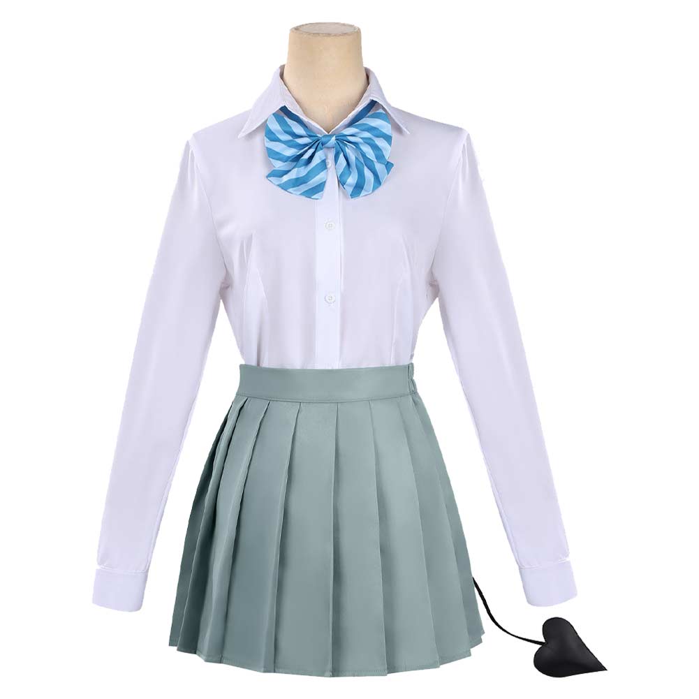 Cosplay Costume Kanan Takakiyo Kanan-sama Is Easy as Hell(2026) Anime Tenue Bleue et Blanche Femme