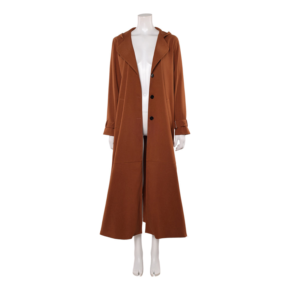 Cosplay Costume Kara Zor-El Supergirl(2026) Film Cosplay Veste Marron Femme