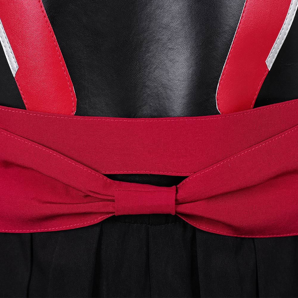Cosplay Costume Kenshi Takahashi Mortal Kombat 2(2026) Film Cosplay Tenue Rouge et Noire de Cuir Homme