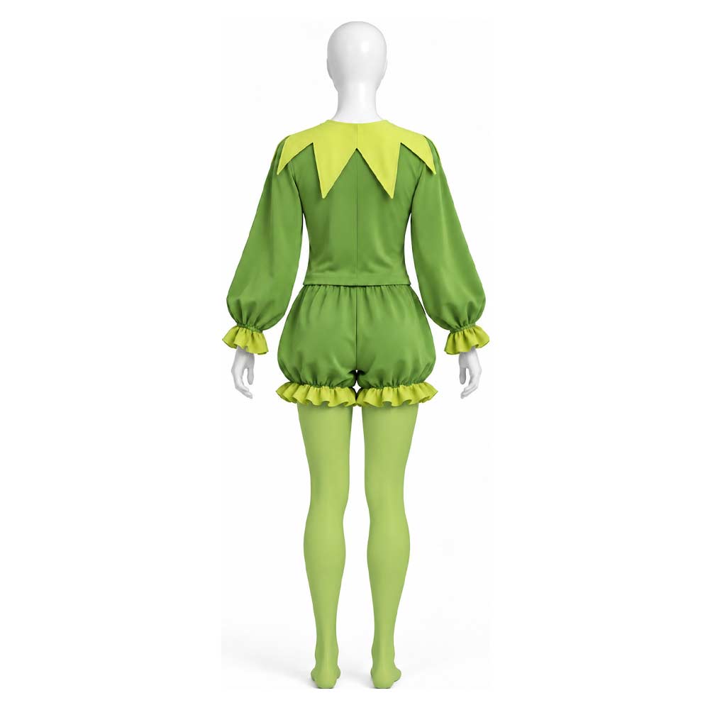 Cosplay Costume Kermit the Frog Cosplay Tenue Verte Femme