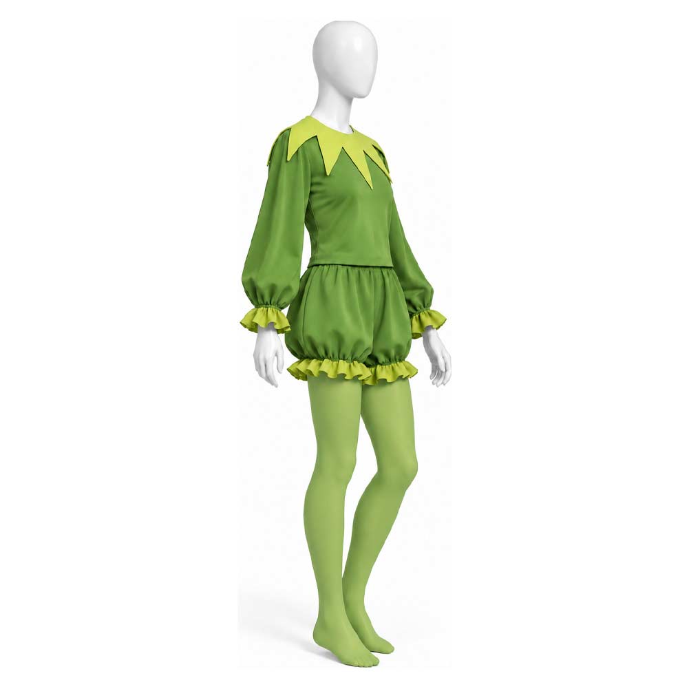 Cosplay Costume Kermit the Frog Cosplay Tenue Verte Femme