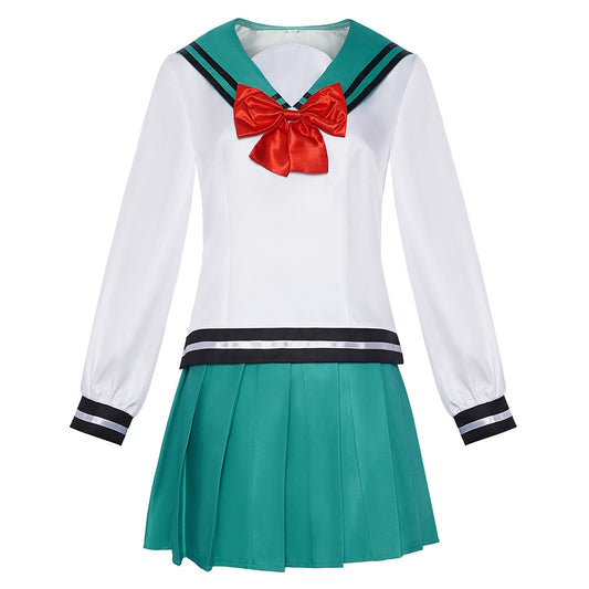 Cosplay Costume Kokomi Teruhashi The Disastrous Life of Saiki K Anime Cosplay Uniforme Blanche et Verte Femme