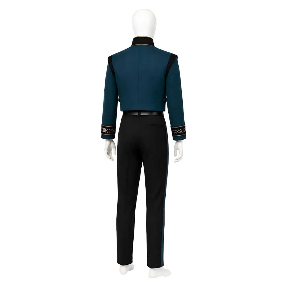 Cosplay Costume Kristoff La Reine des Neiges 3(2027) Film Cosplay Tenue Verte Homme