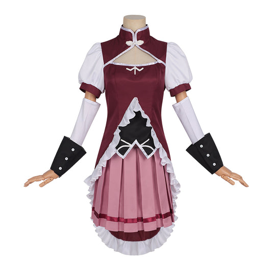 Cosplay Costume Kyoko Sakura Puella Magi Madoka Magica(2026) Anime Cosplay Tenue Rouge et Rose Femme
