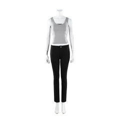 Cosplay Costume Lara Croft Tomb Raider Jeu Cosplay Tenue Noire et Grise Femme