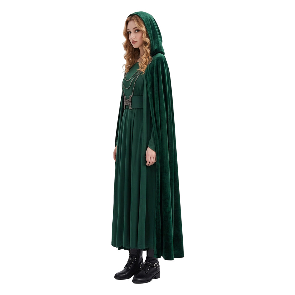 Cosplay Costume Latverian Witch The Avengers Film Cosplay Robe Verte Femme