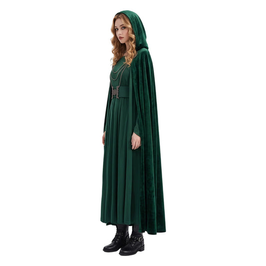 Cosplay Costume Latverian Witch The Avengers Film Cosplay Robe Verte Femme
