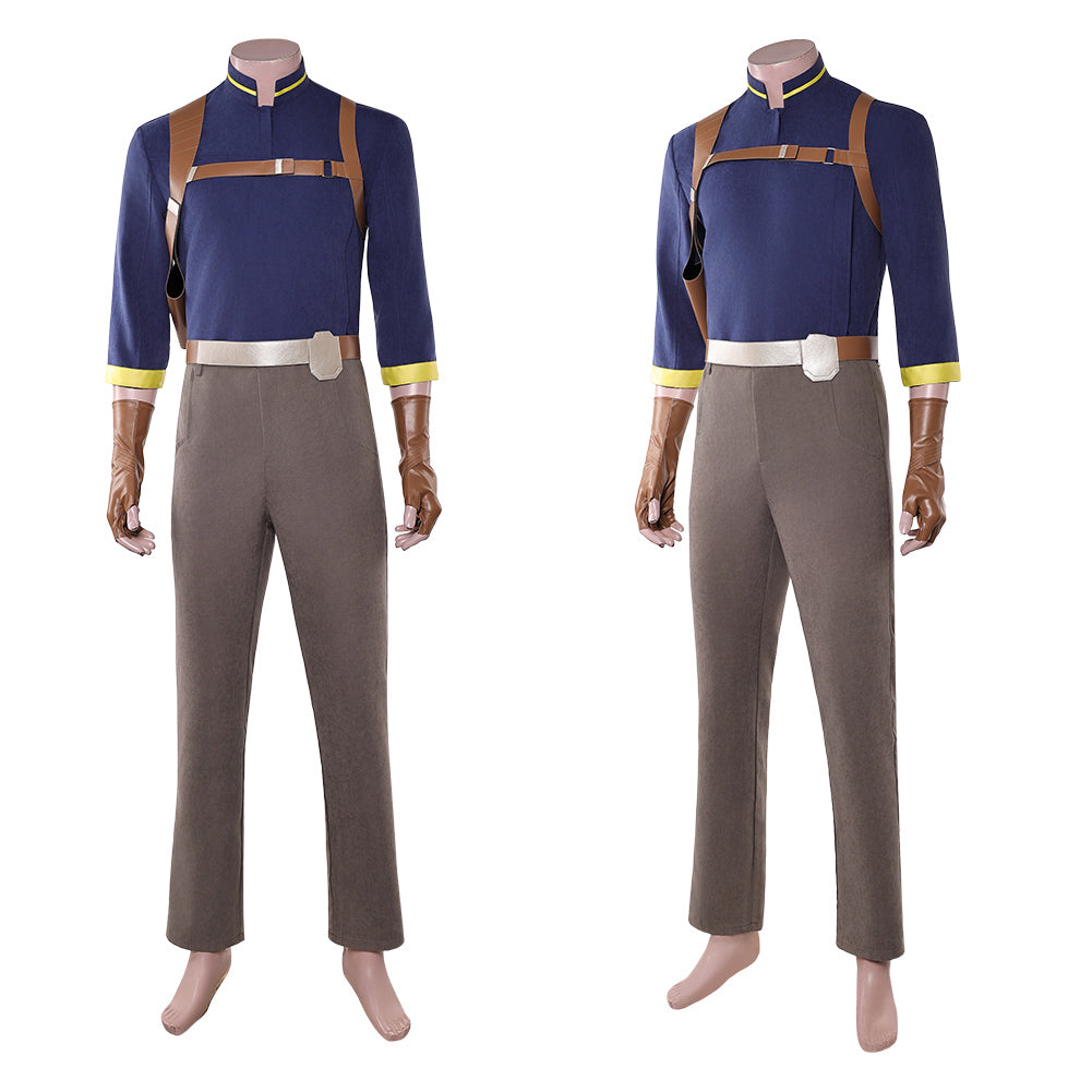 Cosplay Costume Lawson Maul: Seigneur de l'Ombre(2026) TV Cosplay Tenue Bleue et Grise Homme
