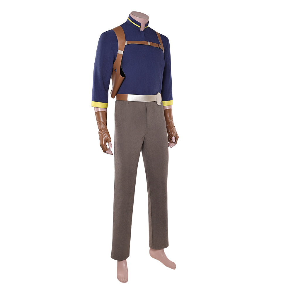 Cosplay Costume Lawson Maul: Seigneur de l'Ombre(2026) TV Cosplay Tenue Bleue et Grise Homme