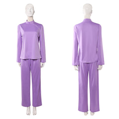 Cosplay Costume Linda Ann Droid(2026) TV Cosplay Tenue Violette Femme