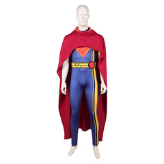 Cosplay Costume Lucas Bishop X-Men '97 Saison 2(2026) TV Cosplay Combinaison Bleue+Cape Rouge Homme