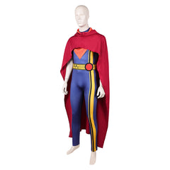 Cosplay Costume Lucas Bishop X-Men '97 Saison 2(2026) TV Cosplay Combinaison Bleue+Cape Rouge Homme