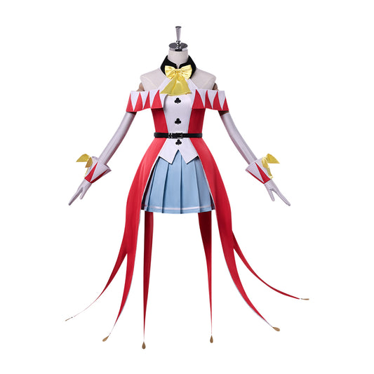 Cosplay Costume Luce Lou The Exiled Heavy Knight Knows How to Game the System(2026) Anime Cosplay Tenue Blanche et Rouge Femme