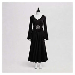 Cosplay Costume Lydia Beetlejuice Film Cosplay Robe Noire Femme