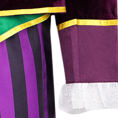 Cosplay Costume Mad Hatter Alice au Pays des Merveilles Film Cosplay Tenue Violette Homme