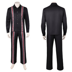 Cosplay Costume Mads Mikkelsen Dust Bunny Film Copsplay Tenue Noire Homme