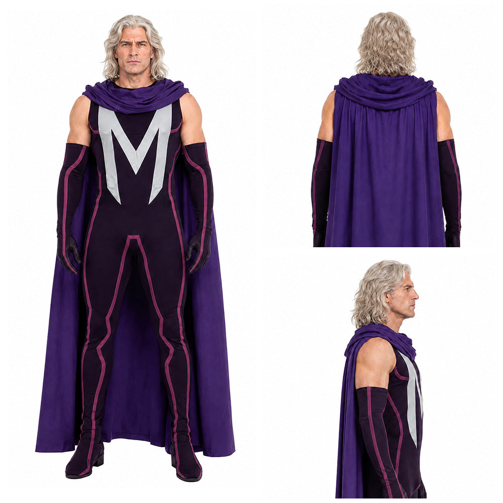 Cosplay Costume Magneto X-Men '97 Saison 2(2026) TV Cosplay Combinaison Violette Homme
