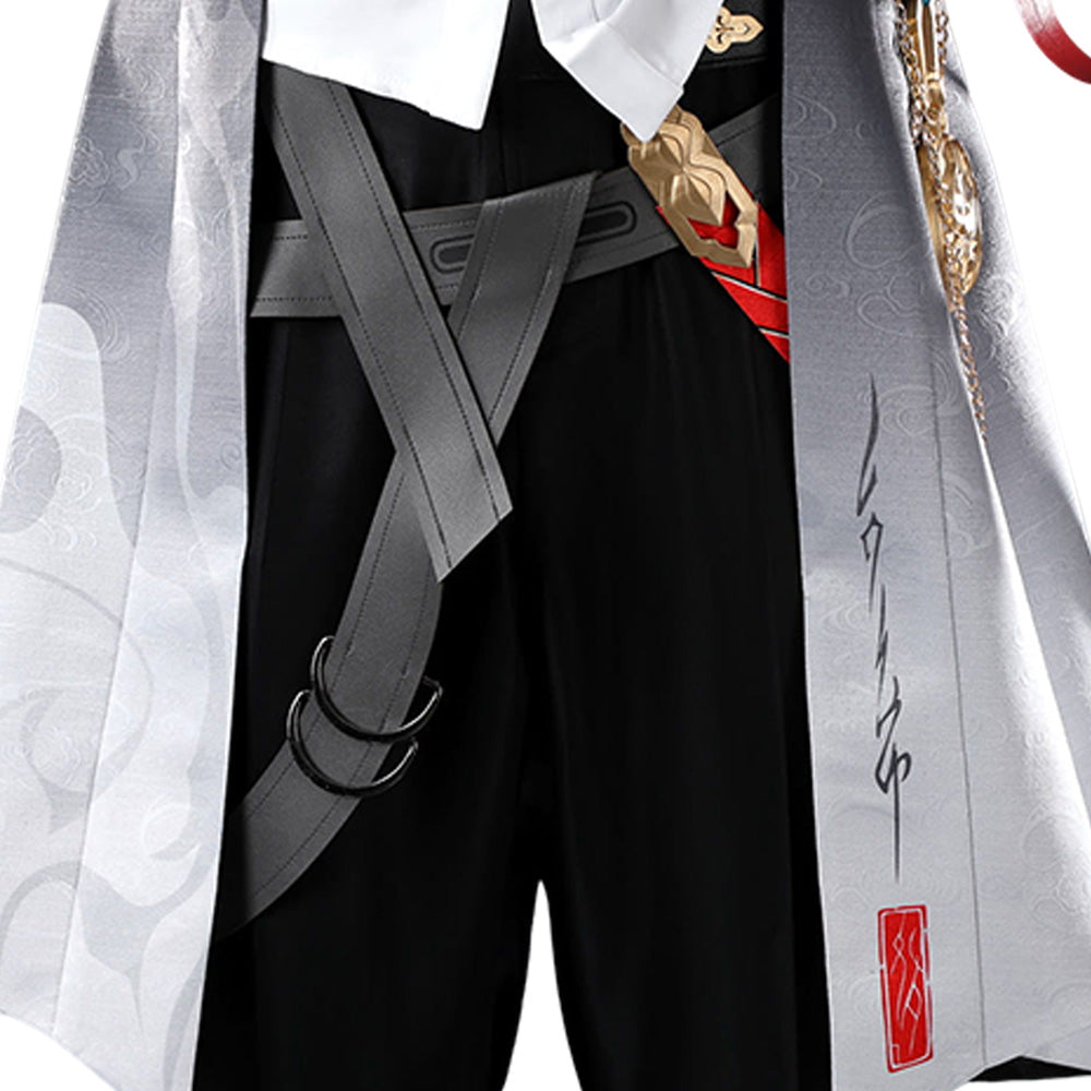 Cosplay Costume Male Trailblazer Honkai: Star Rail Jeu Cosplay Tenue Blanche et Noire Homme