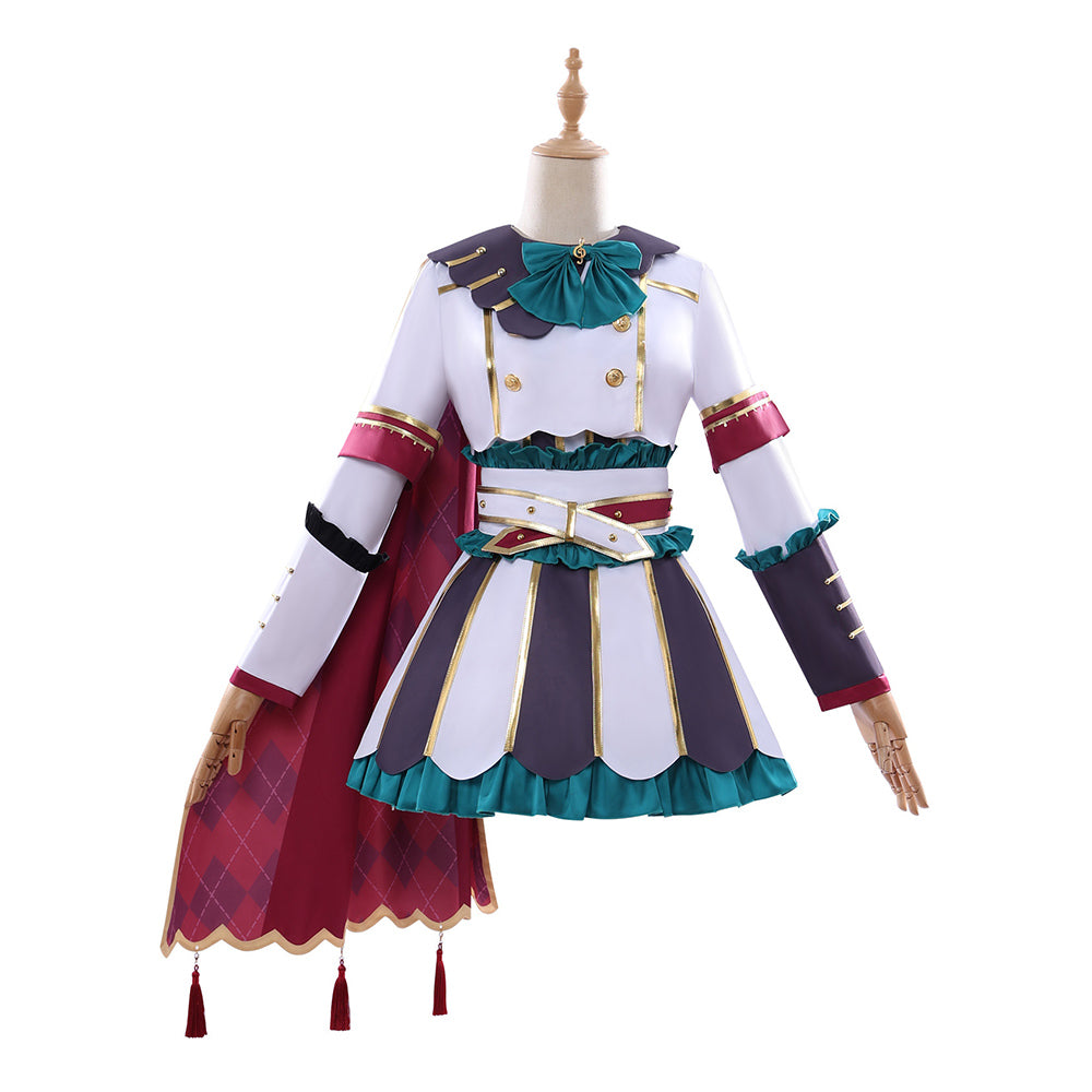 Cosplay Costume Marche Lorraine Pretty Derby Anime Cosplay Robe Rouge et Blanche Femme