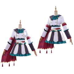 Cosplay Costume Marche Lorraine Pretty Derby Anime Cosplay Robe Rouge et Blanche Femme