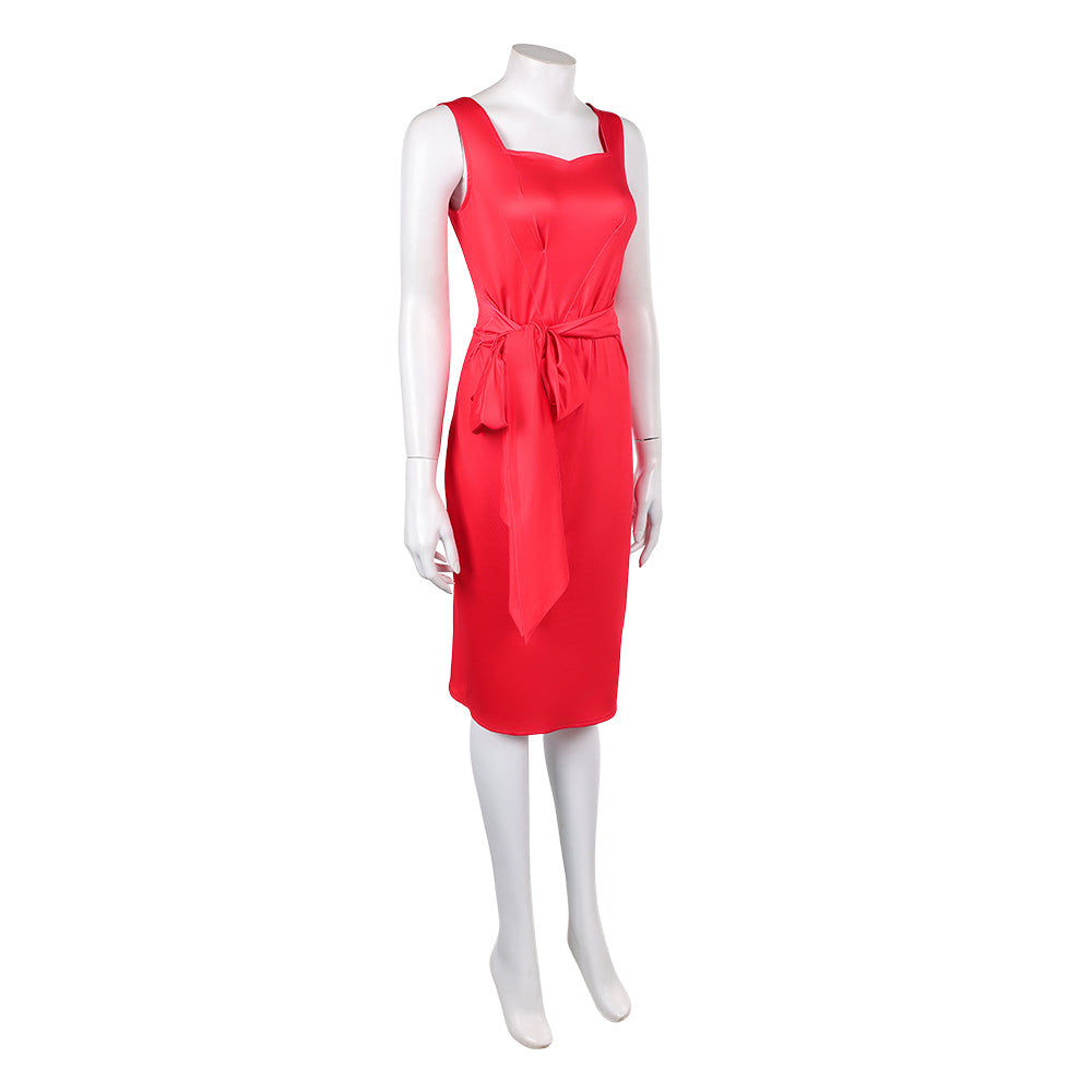 Cosplay Costume Margaret Fairchild La Révélation(2026) Film Cosplay Robe Rouge Femme