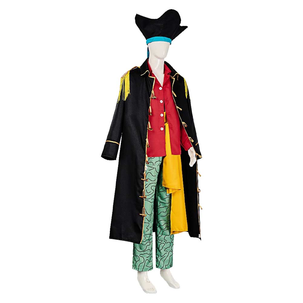Cosplay Costume Marshall D. Teach One Piece Live Action 2(2026) TV Cosplay Tenue Noire et Rouge Homme