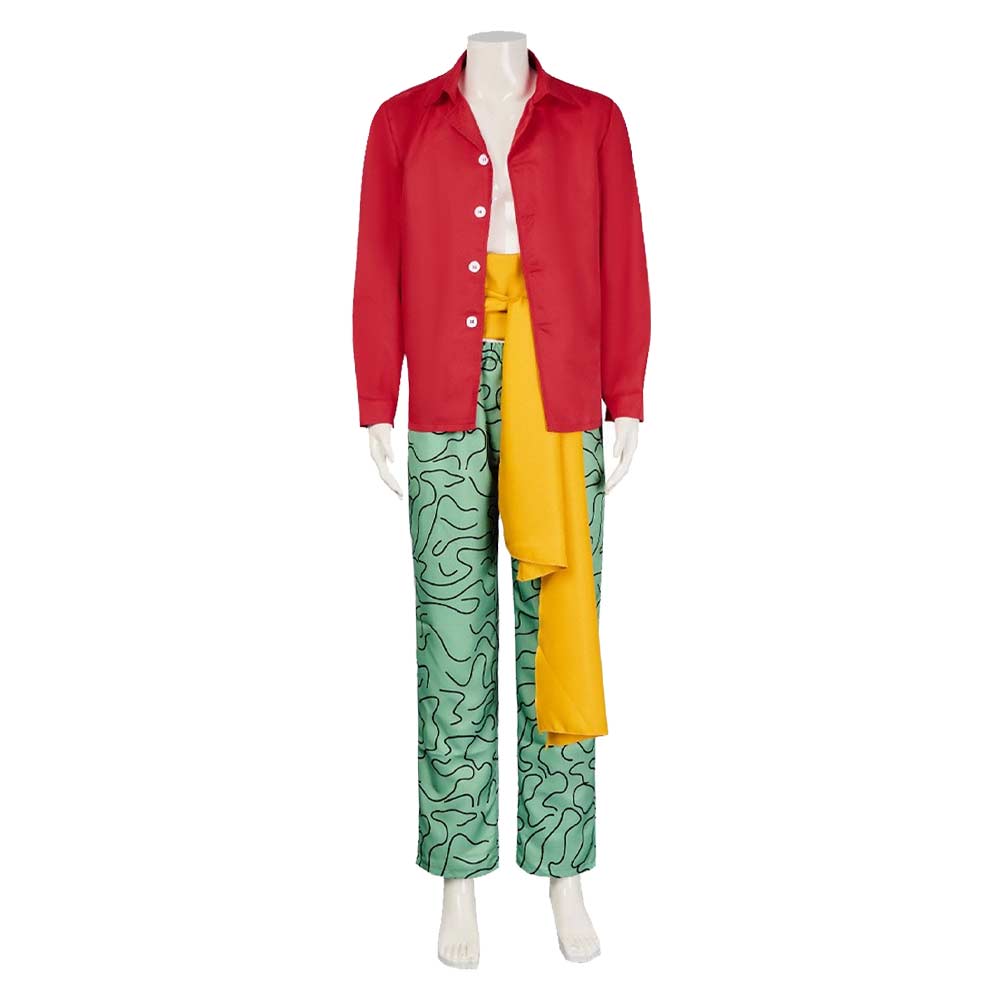 Cosplay Costume Marshall D. Teach One Piece Live Action 2(2026) TV Cosplay Tenue Noire et Rouge Homme