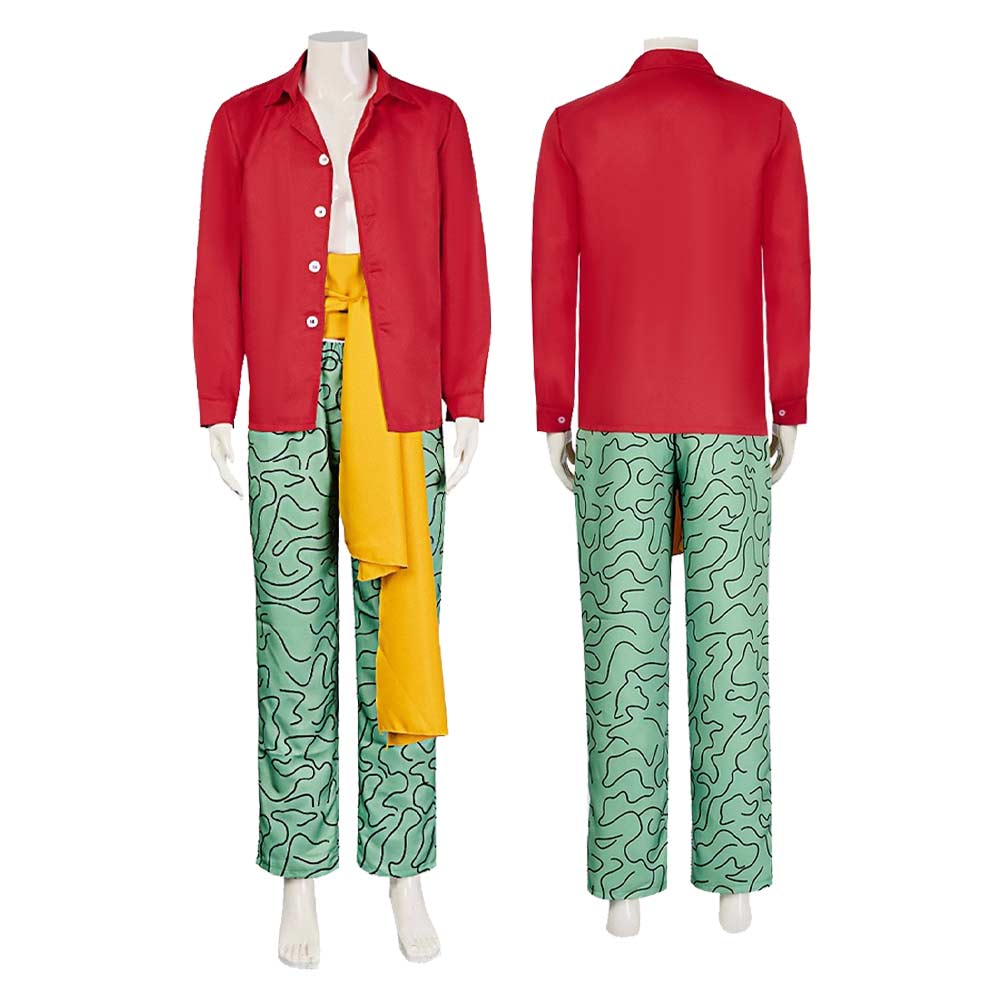 Cosplay Costume Marshall D. Teach One Piece Live Action 2(2026) TV Cosplay Tenue Noire et Rouge Homme
