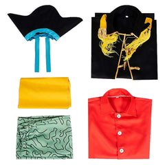 Cosplay Costume Marshall D. Teach One Piece Live Action 2(2026) TV Cosplay Tenue Noire et Rouge Homme