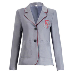Cosplay Costume Matilda Matilda Comédie Musicale Cosplay Manteau Gris Femme