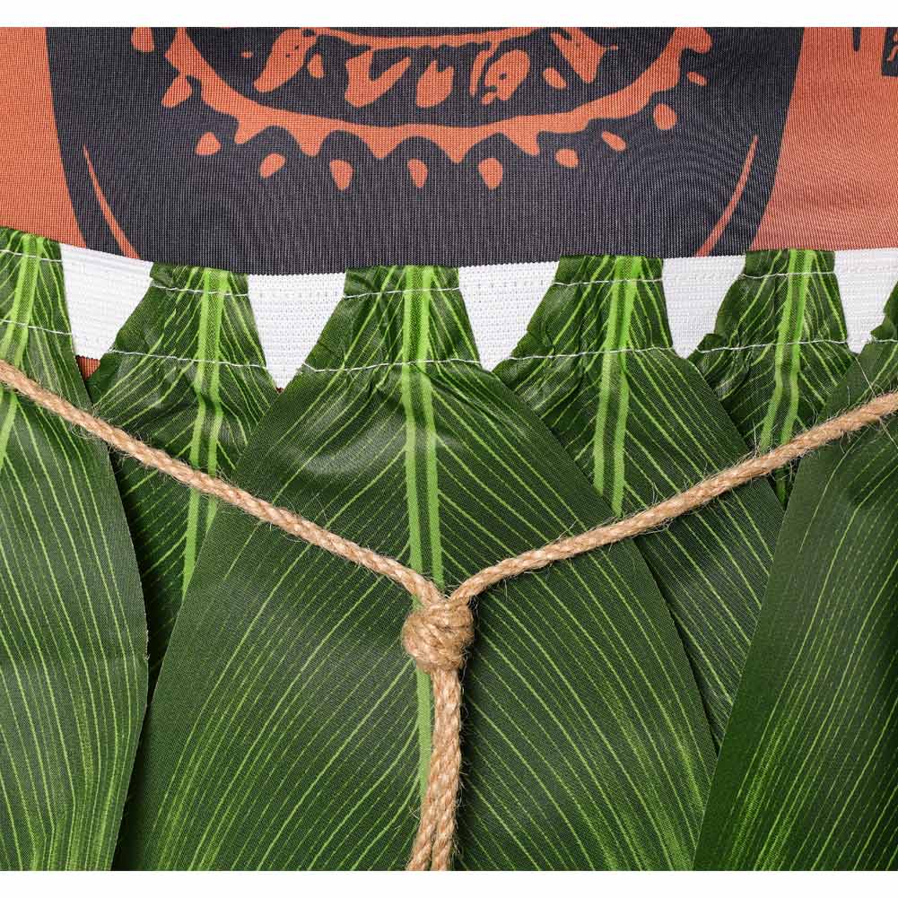 Cosplay Costume Maui Vaiana La Légende du Bout du Monde(2026) Film Cosplay Combinaison Imprimée Tatouage+Tablier Homme