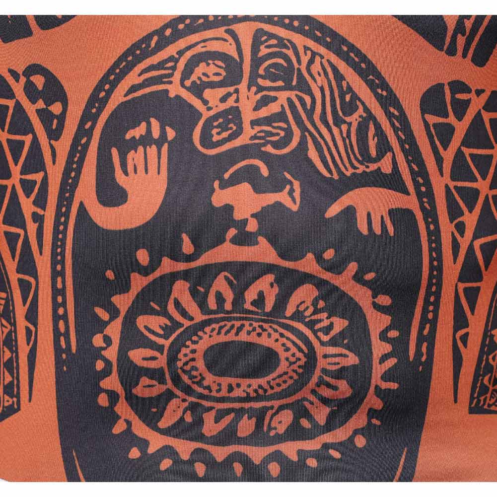 Cosplay Costume Maui Vaiana La Légende du Bout du Monde(2026) Film Cosplay Combinaison Imprimée Tatouage+Tablier Homme