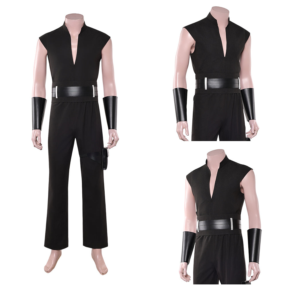 Cosplay Costume Maul Maul: Seigneur de l'Ombre(2026) TV Cosplay Tenue Noire de Gilet Homme