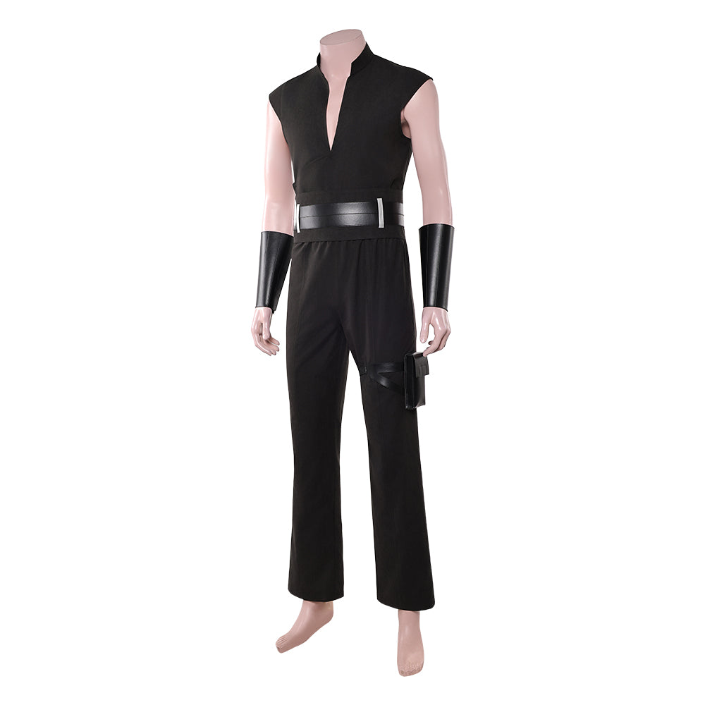 Cosplay Costume Maul Maul: Seigneur de l'Ombre(2026) TV Cosplay Tenue Noire de Gilet Homme