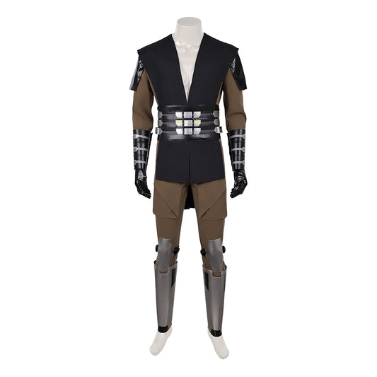 Cosplay Costume Maul Maul: Seigneur de l'Ombre(2026) TV Cosplay Tenue Noire et Verte Homme