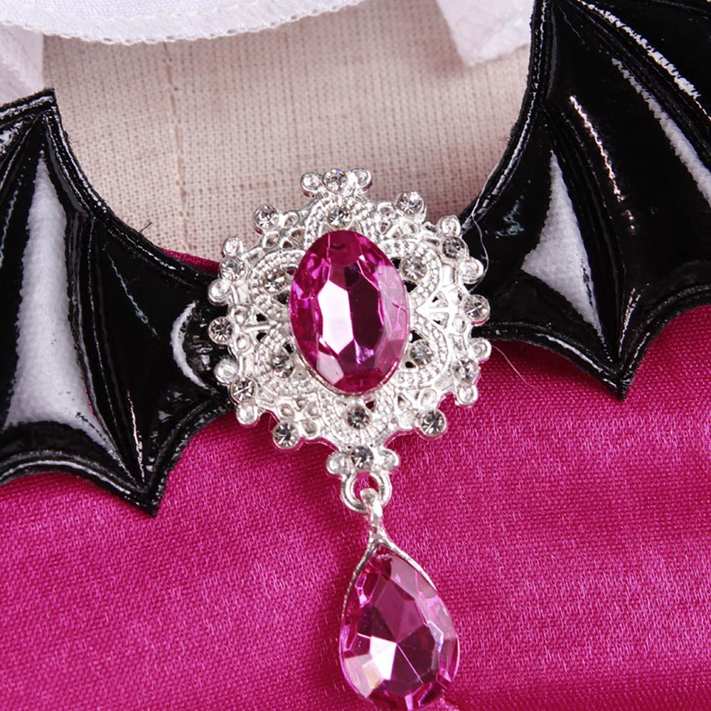 Cosplay Costume Mavis Dracula Monster High TV Cosplay Tenue Rouge Femme