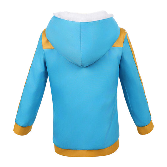 Cosplay Costume Max Mayfield Stranger Things: Chroniques de 1985(2026) TV Cosplay Manteau Bleue Enfant