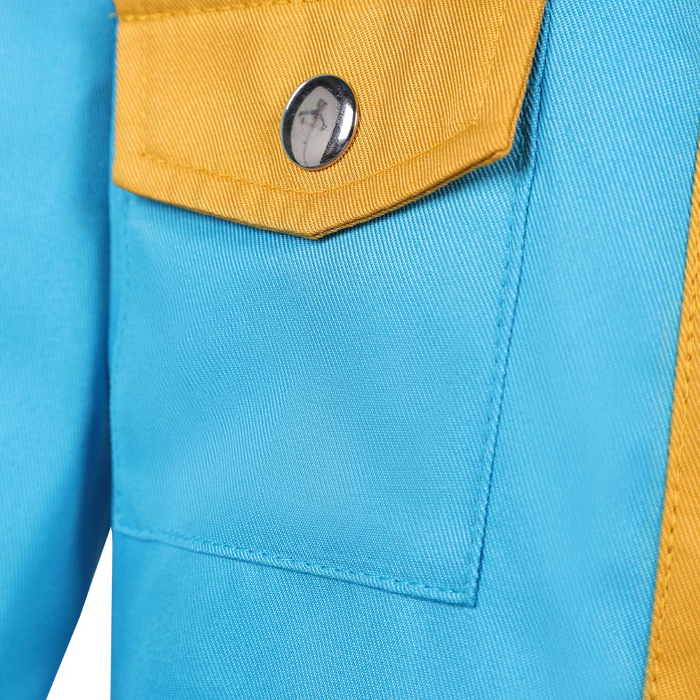 Cosplay Costume Max Mayfield Stranger Things: Chroniques de 1985(2026) TV Cosplay Manteau Bleue Enfant