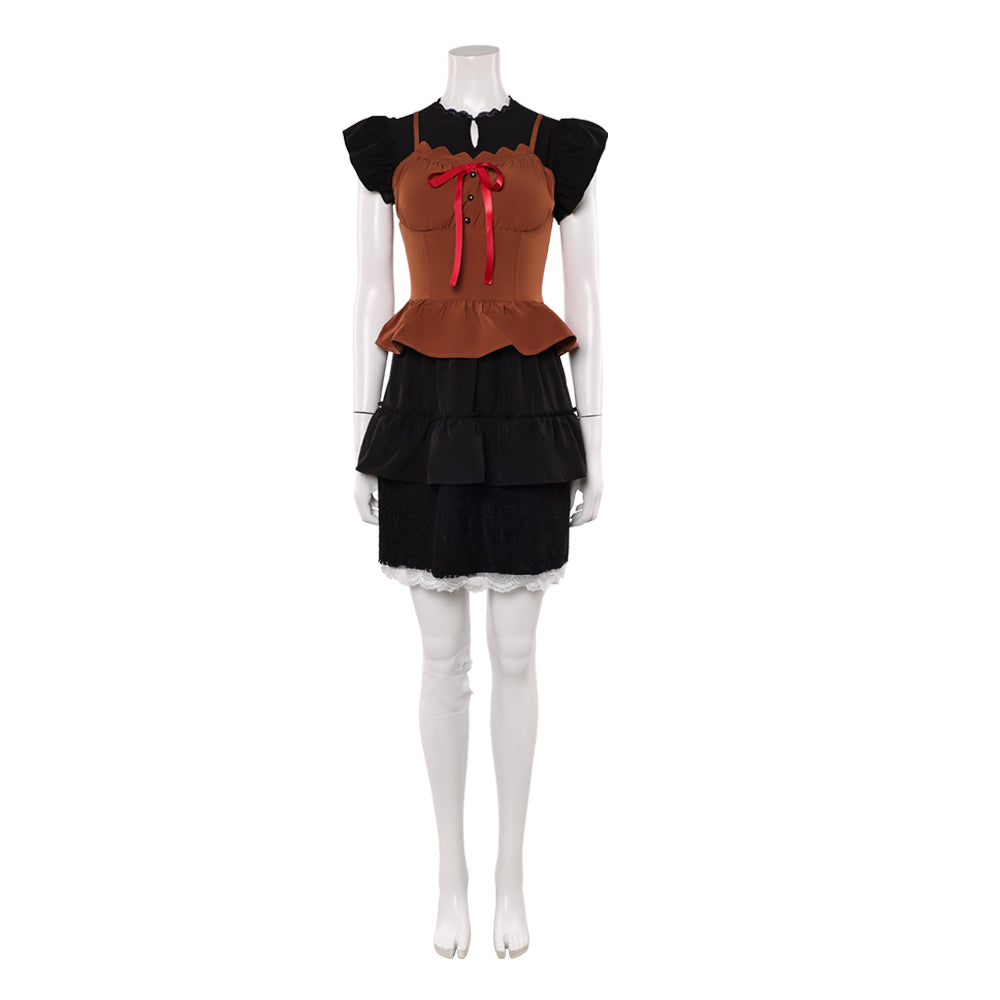 Cosplay Costume Mayu Amakura Fatal Frame 2 Remake(2026) Jeu Cosplay Robe Noire et Brune Tenue Femme