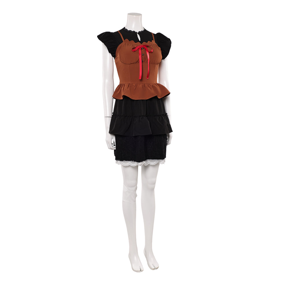 Cosplay Costume Mayu Amakura Fatal Frame 2 Remake(2026) Jeu Cosplay Robe Noire et Brune Tenue Femme