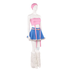 Cosplay Costume Mizi Alien Stage TV Cosplay Tenue Rose et Bleue Femme