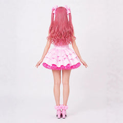 Cosplay Costume Mizi Alien Stage(2026) TV Cosplay Robe Rose Femme