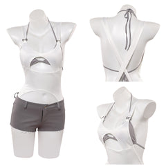 Cosplay Costume Mizi Alien Stage(2026) TV Cosplay Top Blanc+Short Femme