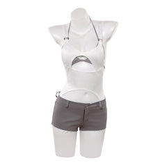 Cosplay Costume Mizi Alien Stage(2026) TV Cosplay Top Blanc+Short Femme